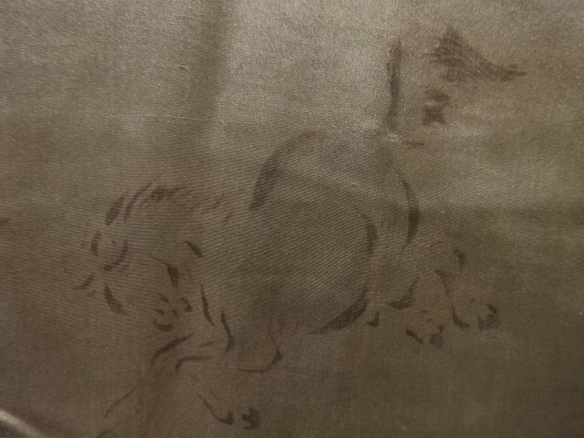 アンティーク　絞り馬模様男物長襦袢